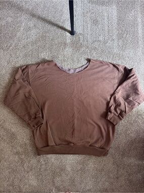 Brandy Melville Brown Oversized Sweatshirt